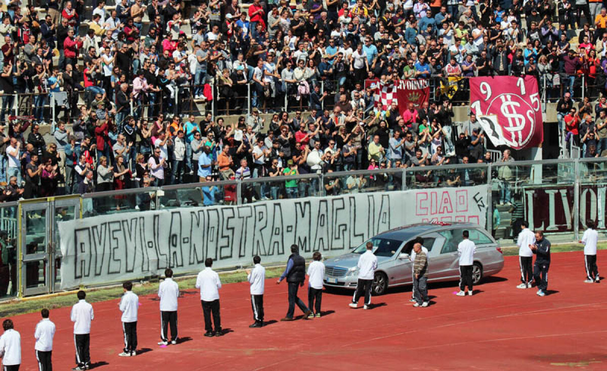 Ciao, Moro! » Ultimele aplauze pentru Morosini, jucătorul care a murit sîmbătă după un stop cardiac