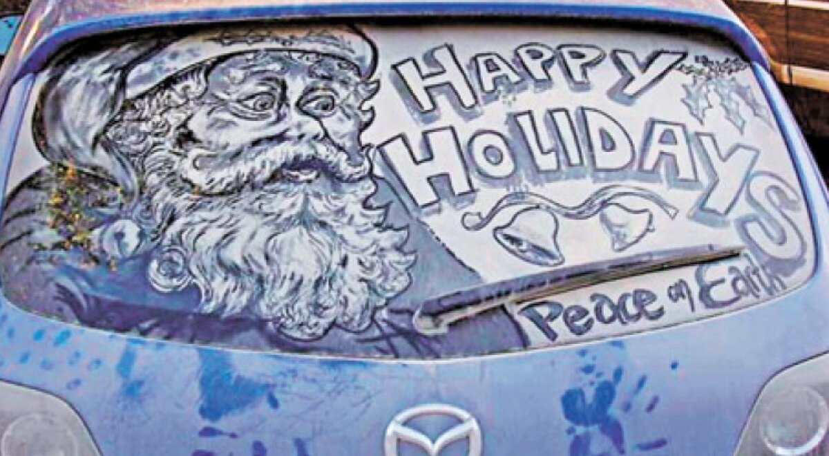 SUPERFOTO Praful de pe maşini, transformat în opere de artă!