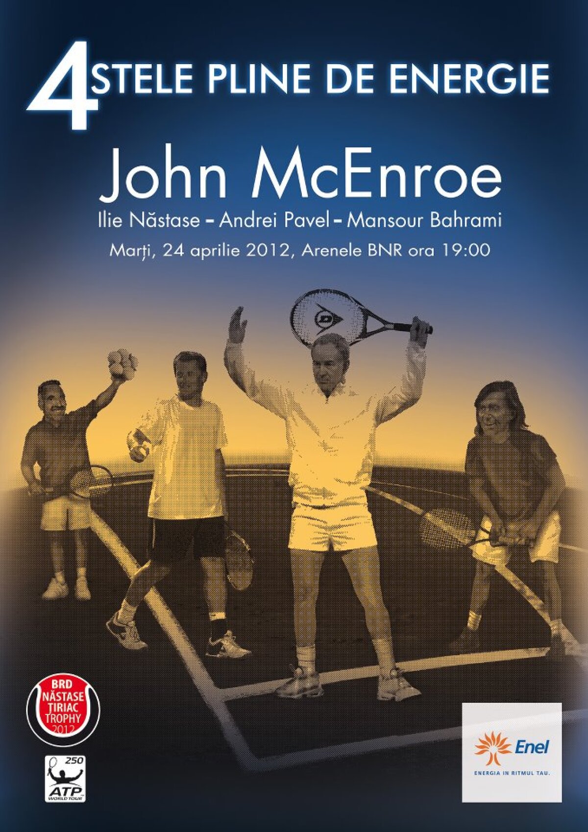 You can’t be serious! » John McEnroe joacă marţi două meciuri demonstrative alături de Pavel, Bahrami şi Năstase