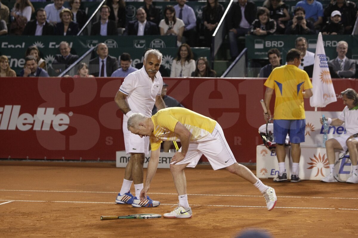 Stele pe zgură » McEnroe, Bahrami, Năstase şi Pavel au oferit un spectacol grandios la Arenele BNR