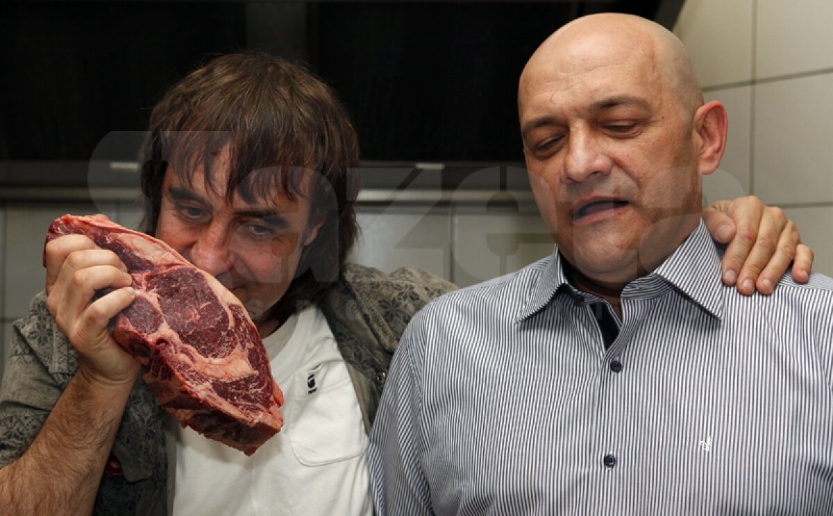 FOTO Belo şi Balint fac o avancronică culinară a prezenţei lui Bilbao în finală: ”Mănîncă vită şi beau vin”