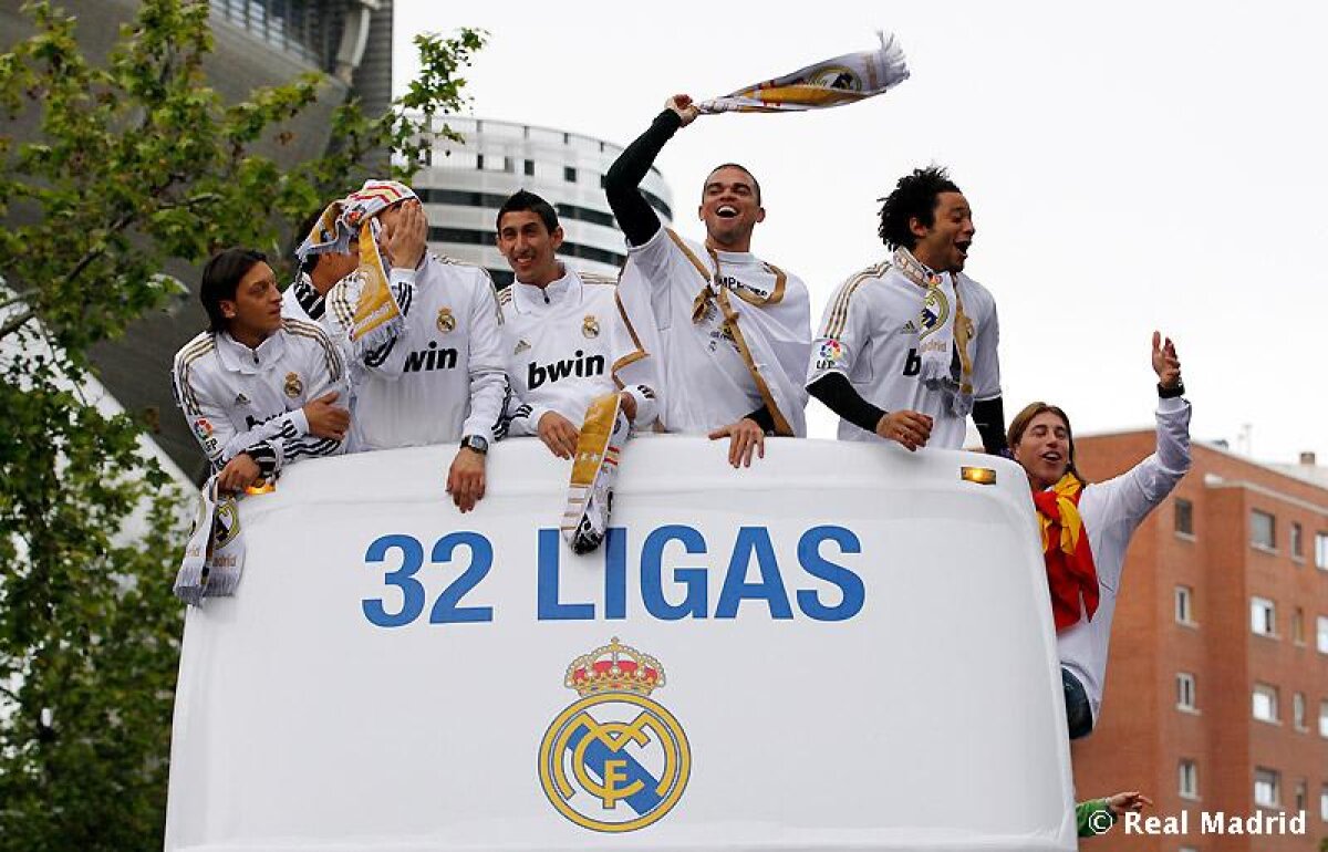 FOTO şi VIDEO » Real Madrid, regina Spaniei! Cum au sărbătorit alături de fani în Piaţa Cibeles