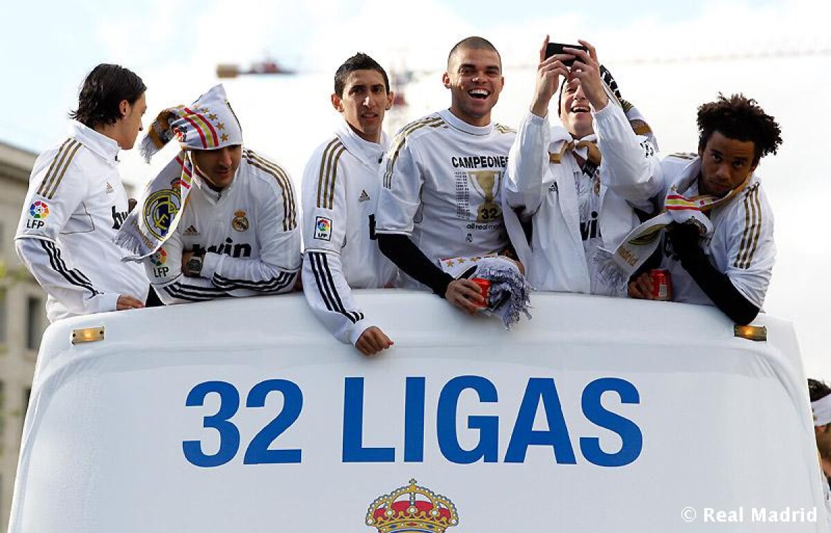 FOTO şi VIDEO » Real Madrid, regina Spaniei! Cum au sărbătorit alături de fani în Piaţa Cibeles