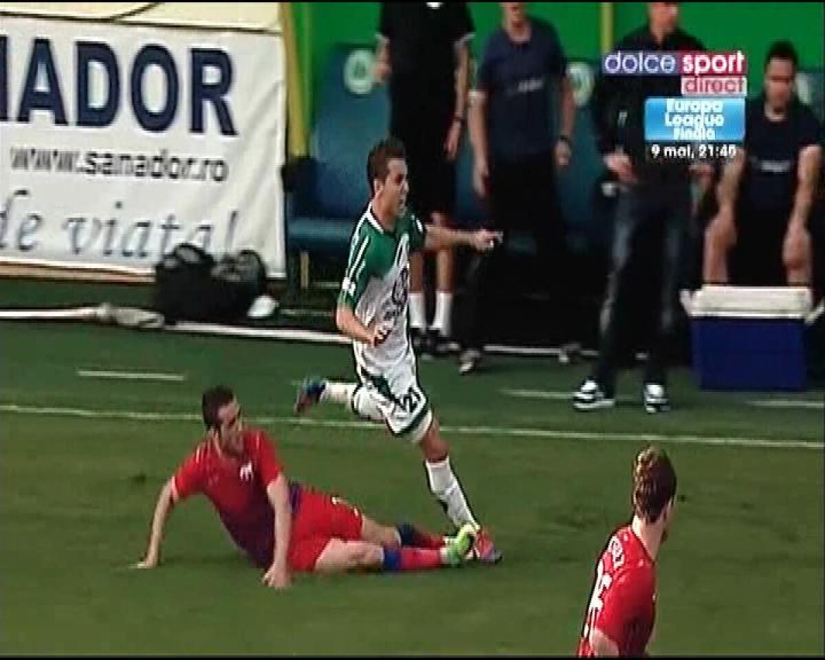 FOTO Chipciu o lasă pe Steaua în zece la Chiajna din minutul 36 după o intrare feroce