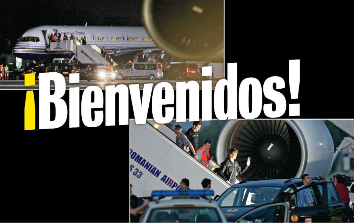 FOTO Sînt pe pămînt latin! Să-nceapă fiesta! » Jucătorii lui Bilbao şi Atletico au ajuns la Bucureşti