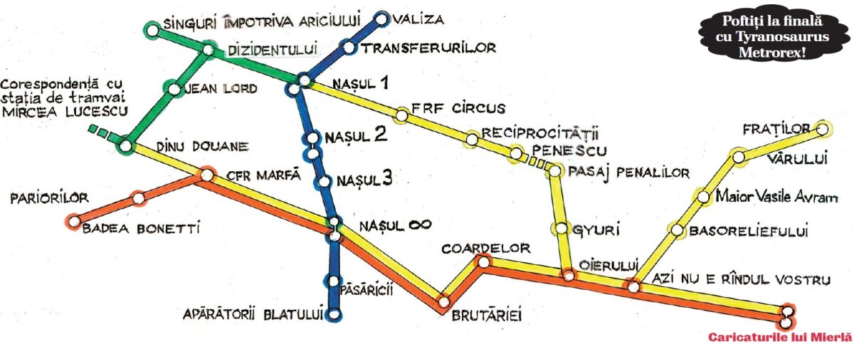 Caricatura zilei pe GSP » Nu-l ignorăm pe Naşu'! GSP a redenumit "cum trebuie" harta Metrorex