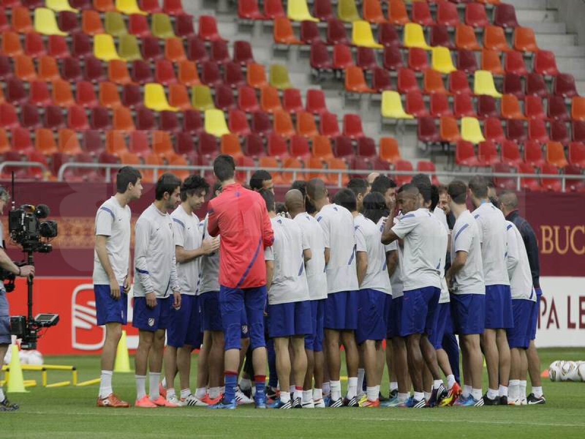 FOTO Atletico şi Athletic au susţinut antrenamentele oficiale pe Naţional Arena » Caterincă vs disciplină