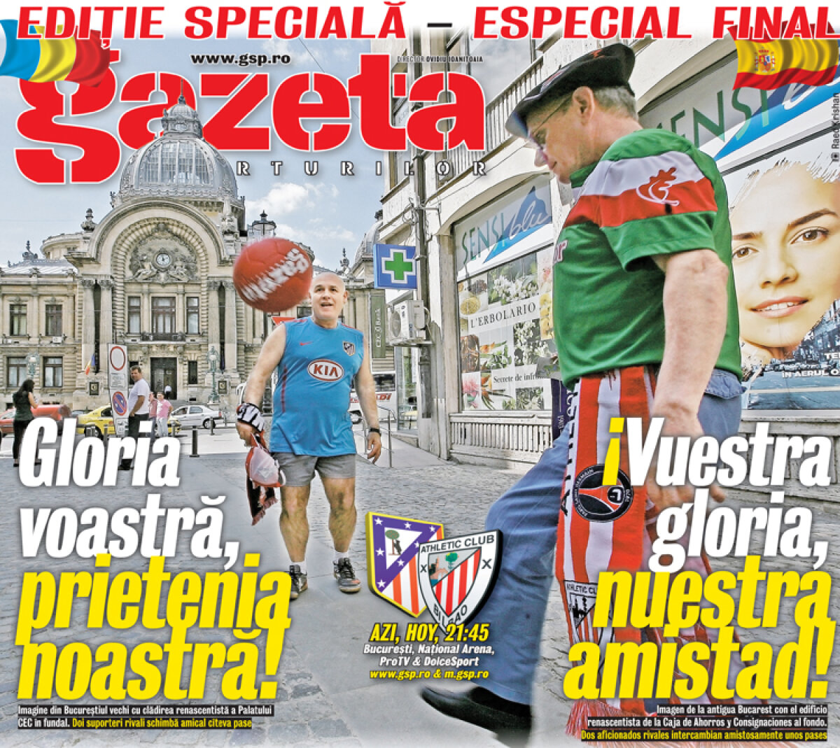 Surpriză din partea Gazetei: ediţie specială în română şi spaniolă azi în toată ţara!