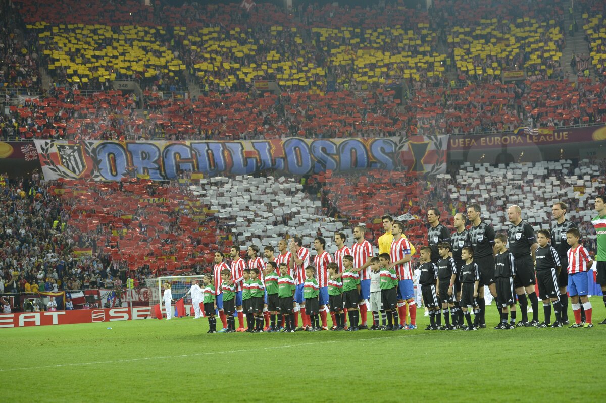 VIDEO & FOTO Atletico Madrid ridică trofeul Europa League la Bucureşti după 3-0 cu Bilbao!