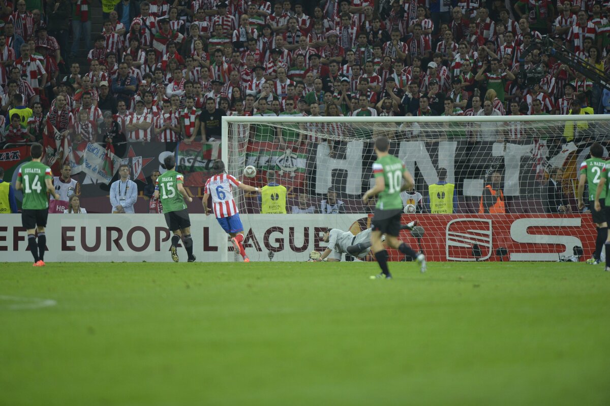 VIDEO & FOTO Atletico Madrid ridică trofeul Europa League la Bucureşti după 3-0 cu Bilbao!