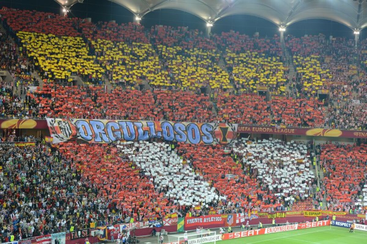 Suporterii spanioli au creat o atmosferă senzaţională la finala de pe Naţional Arena » Graffiti de Primera