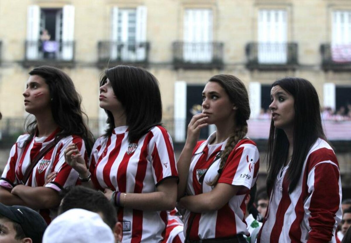 FOTO Euforie, tristeţe, lacrimi» Mii de fani ai lui Bilbao au suferit acasă pentru favoriţii lor