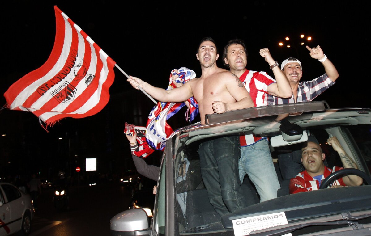 FOTO Fanii lui Atletico au produs incidente la Madrid. Fiesta este diseară