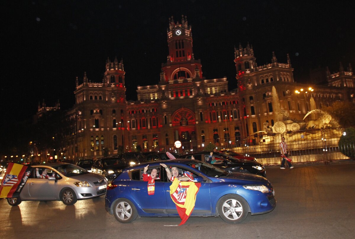 FOTO Fanii lui Atletico au produs incidente la Madrid. Fiesta este diseară