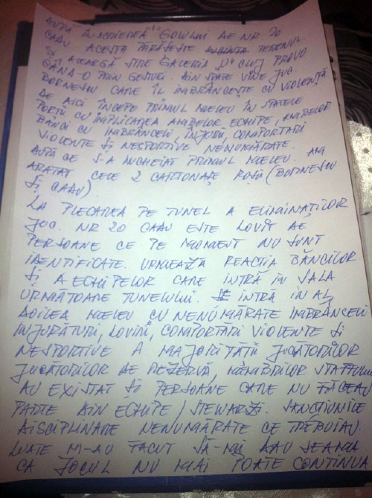 EXCLUSIV GSP Şi-a dat "roşu" singur » Iată cum arată raportul făcut de Tudor după U-CFR