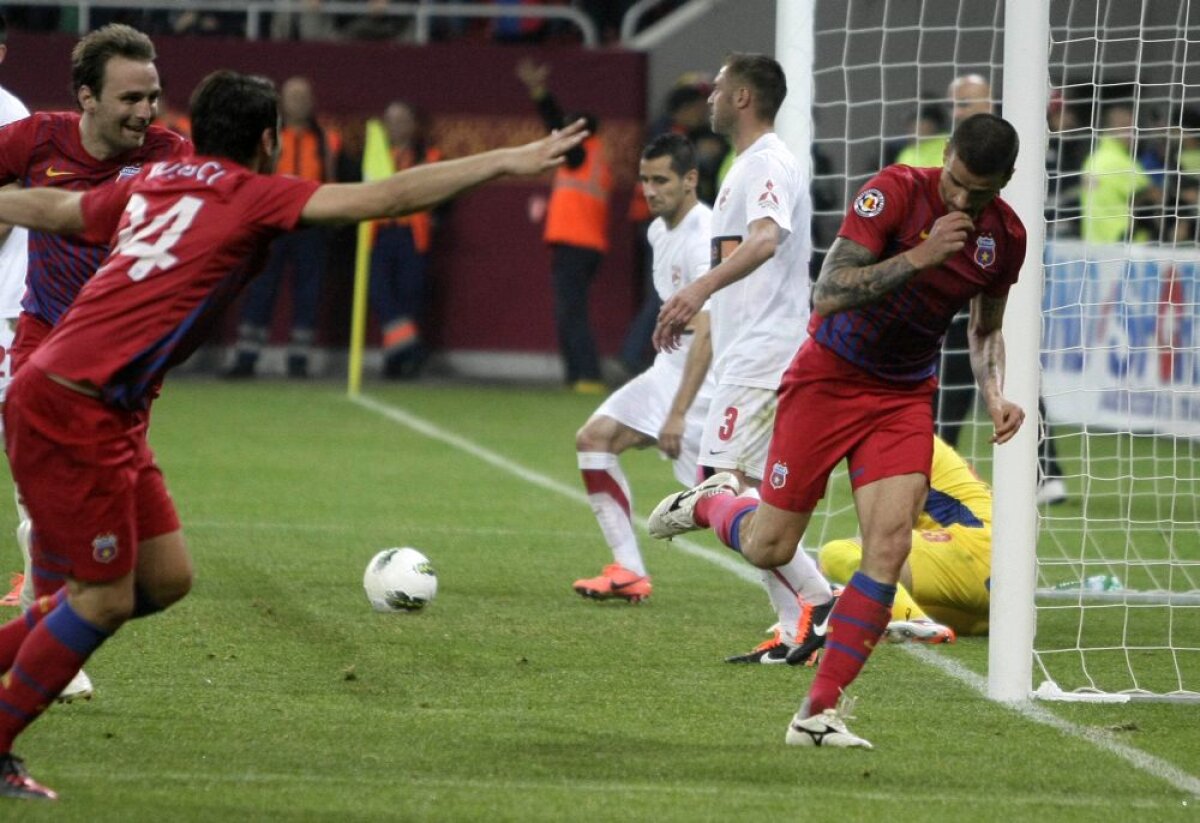 GALERIE FOTO » Steaua-Dinamo 3-2 » Sărbătoare roş-albaştră în Derby! STEAUA SPERĂ la titlu!