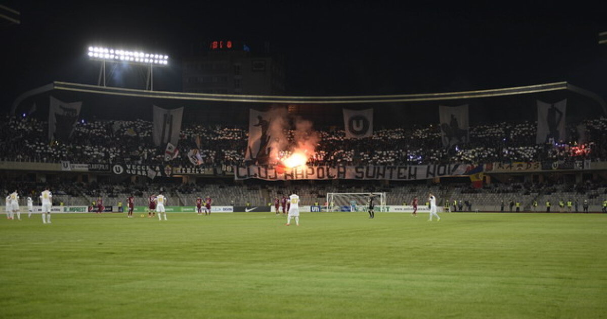 FOTO Steliştii îi fac galerie lui "U": Gigi, Stoichiţă şi MM sînt pe Cluj Arena ;)