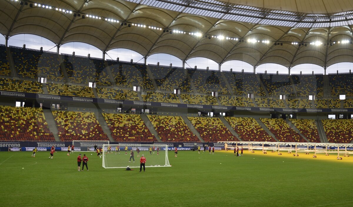 FOTO Ultimul antrenament al lui Bonetti? » Dinamo s-a pregătit pe Naţional Arena