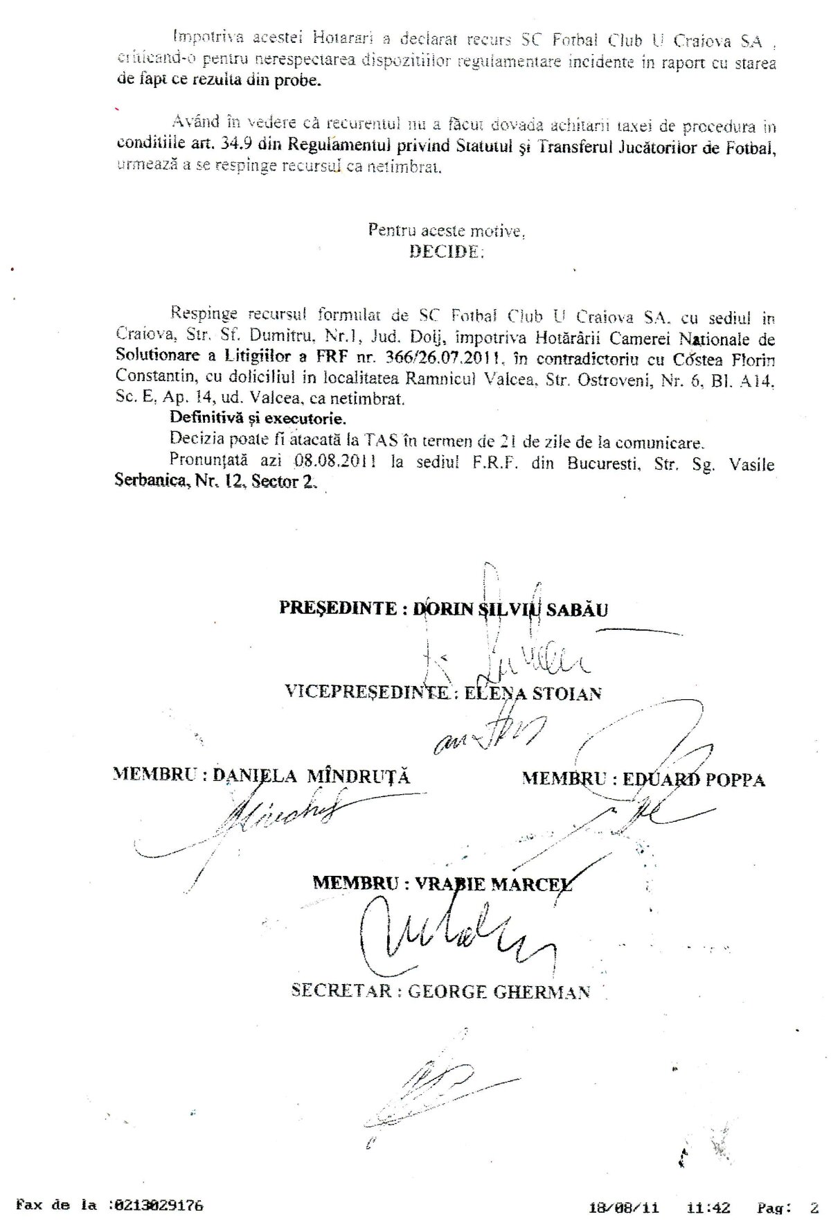 Mititelu acuză FRF şi LPF : "Acum vă prezint documentele reale. Avem două Federaţii şi două Ligi!"