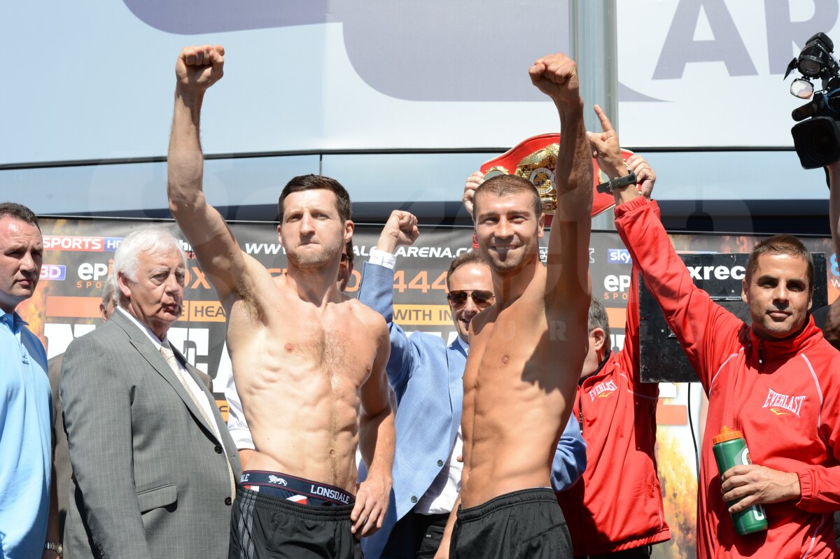 FOTO Lucian a trecut cîntarul » Bute: "Sînt mai bun decît Froch, o să lupt pentru românii mei!"