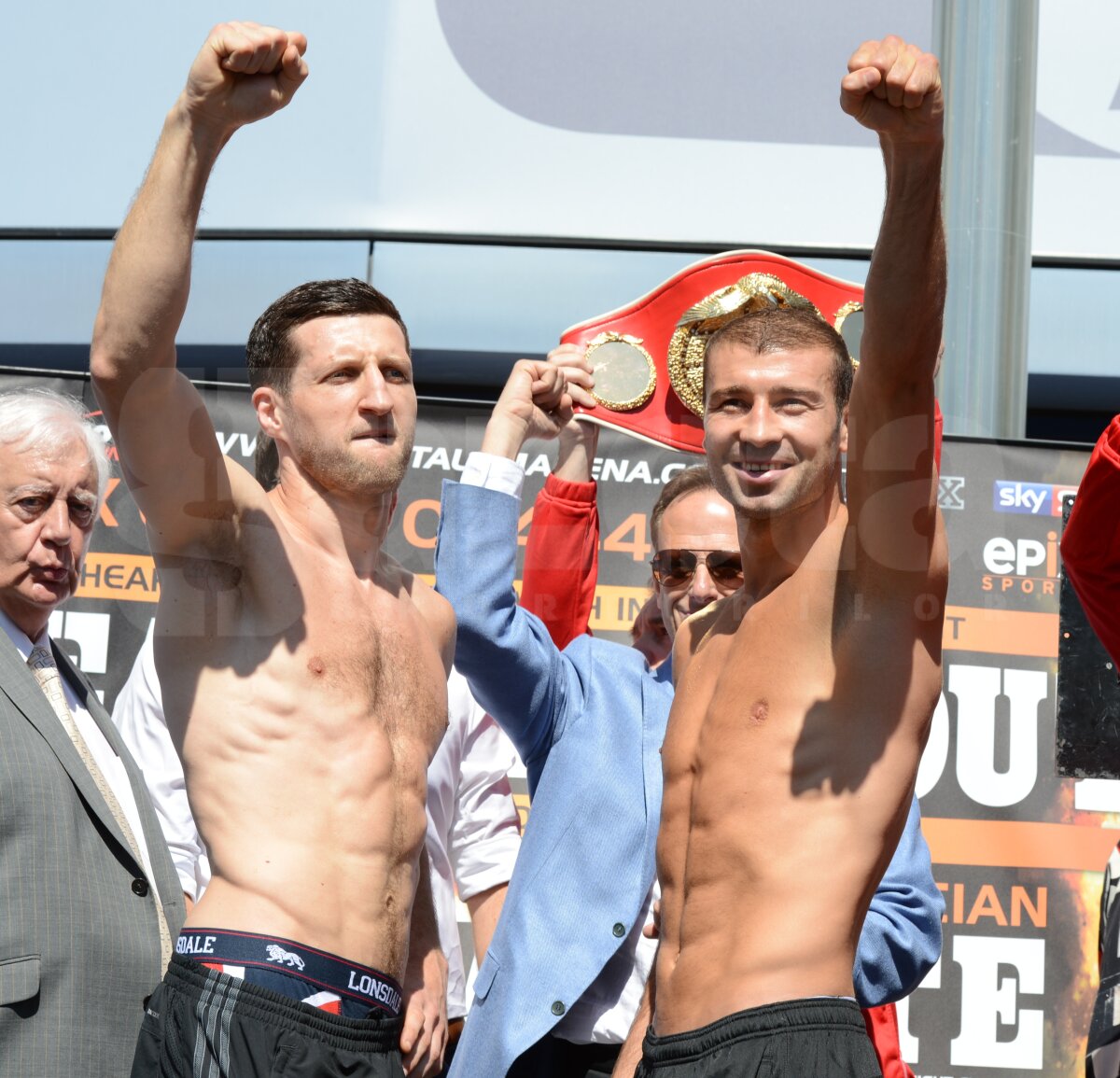 FOTO Lucian a trecut cîntarul » Bute: "Sînt mai bun decît Froch, o să lupt pentru românii mei!"