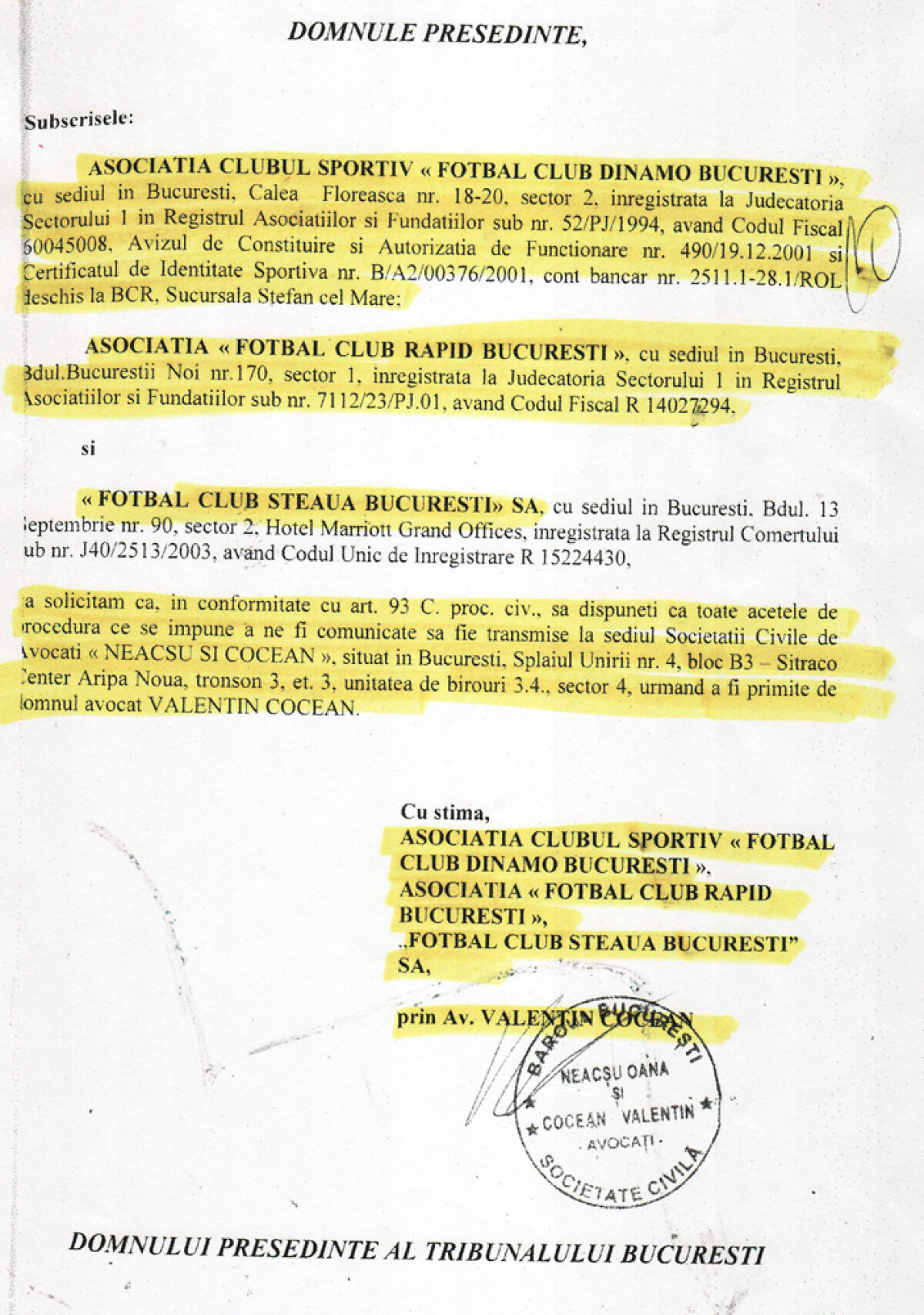 FOTO Ştiinţa nu e prima » Dovada că şi Steaua, Dinamo şi Rapid au cerut desfiinţarea LPF!