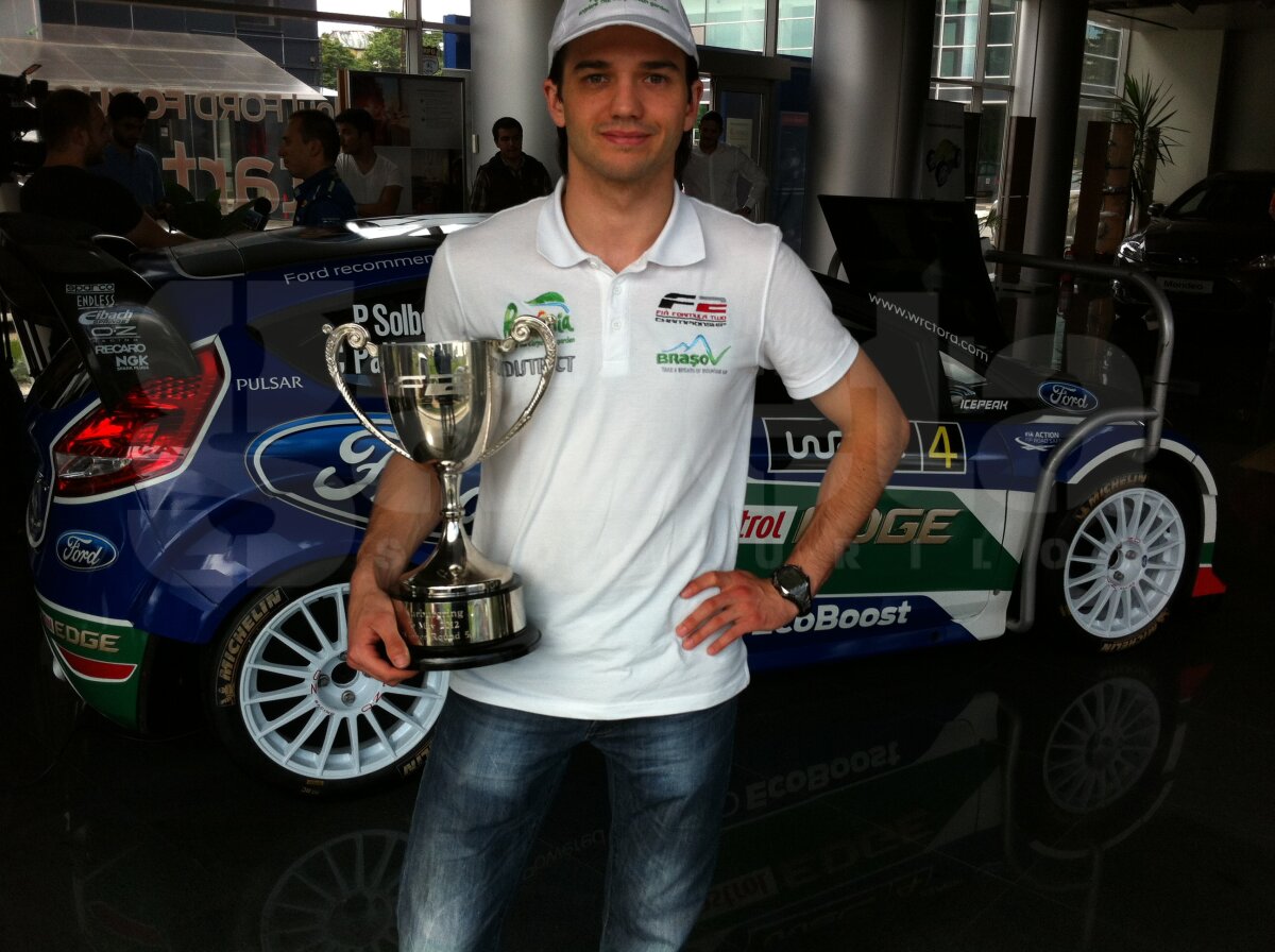 VIDEO După victoria de la Nurburgring, Mihai Marinescu a testat simulatorul Ford Fiesta WRC: “Vreau titlul în 2012!”