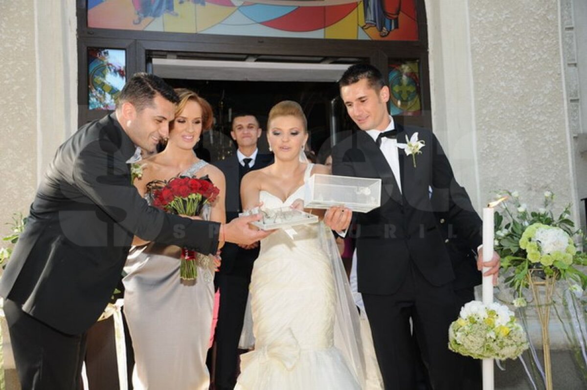 FOTO Imagini de la cununia religioasă a lui Dragoş Grigore » Naşii sînt Claudiu Niculescu şi Diana Munteanu
