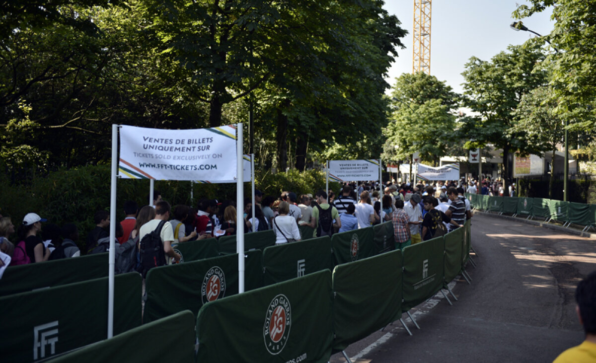 FOTO O zi la Roland Garros » Peste 30.000 de spectatori intră zilnic în complexul de la Porte d'Auteuil