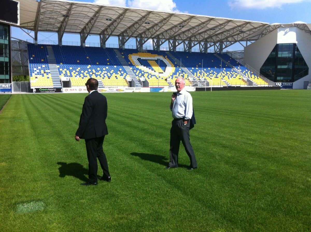 FOTO Eriksson a fost azi la Ploieşti şi a vizitat stadionul "Ilie Oană"