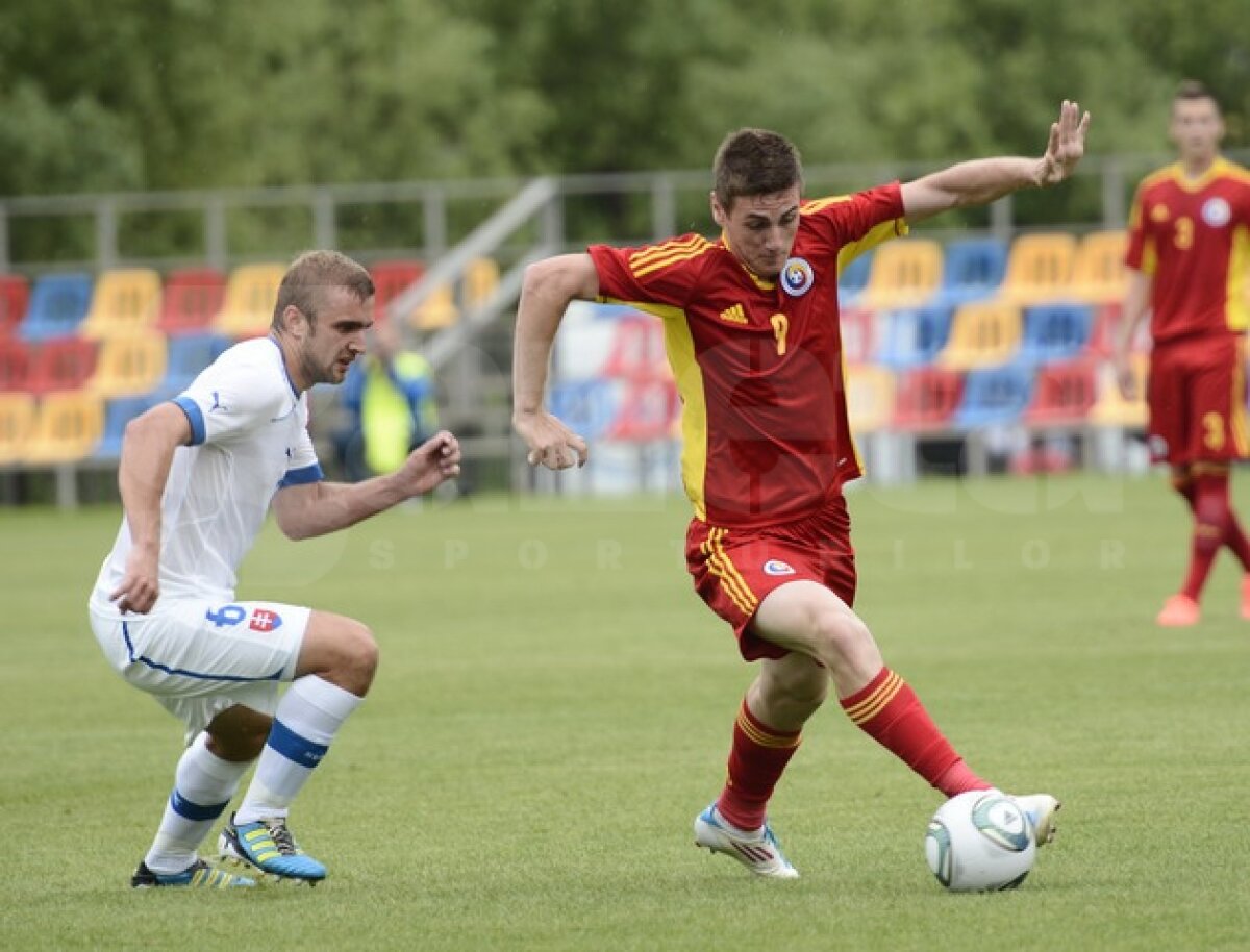 FOTO România - Slovacia 2-0 » Tricolorii mici trebuie să bată Letonia şi Slovacia să nu învingă Franţa