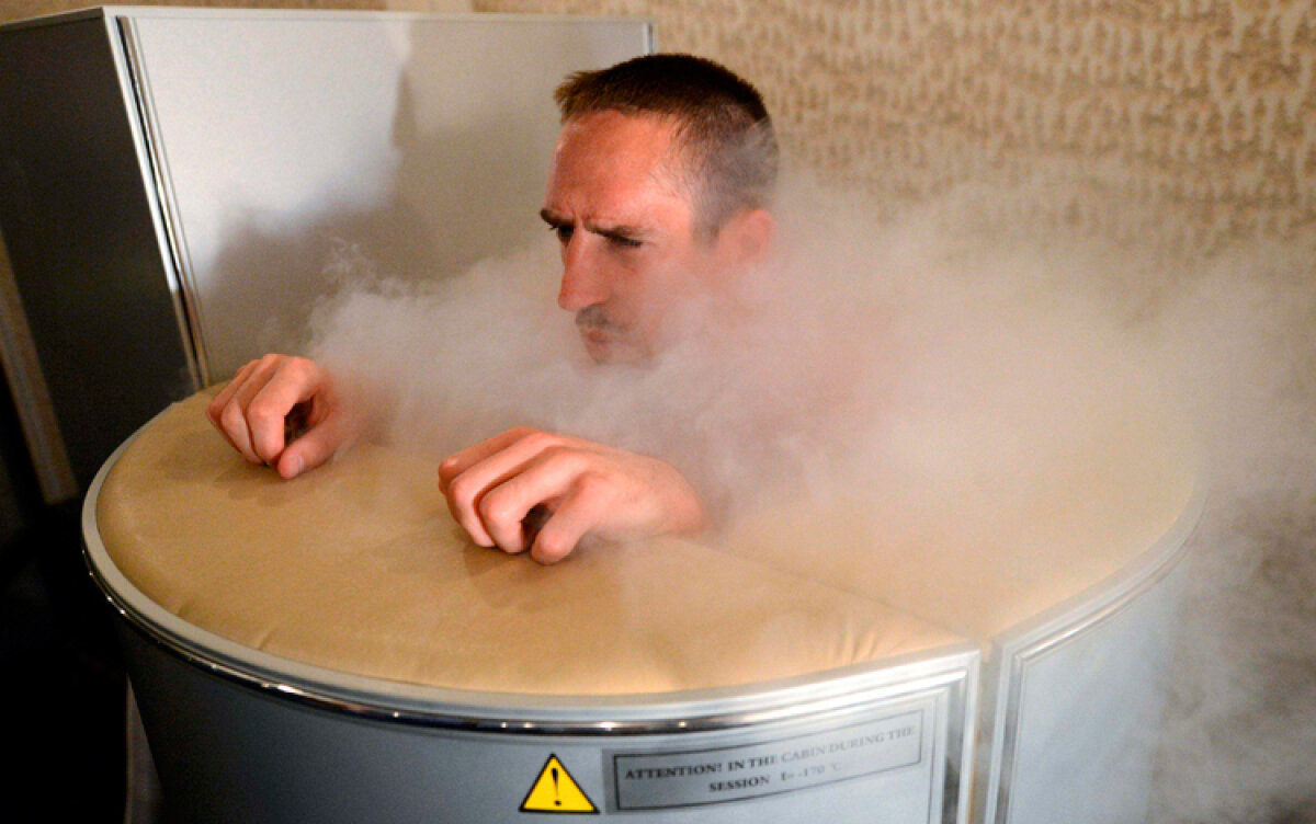 FOTO Care miuţă? Ce antrenament? La saună se simte Ribery cel mai bine :D