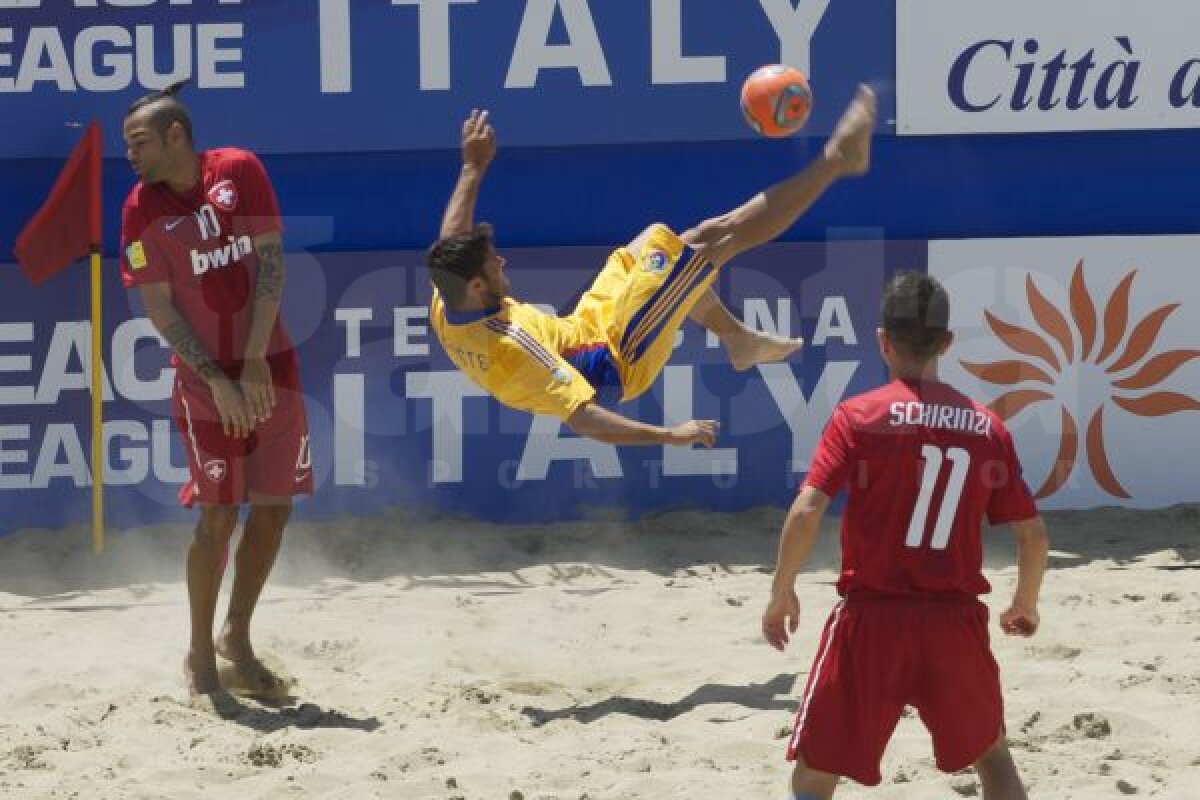 Spectacol pe nisip » România a învins vicecampioana Euroligii la fotbal pe plajă