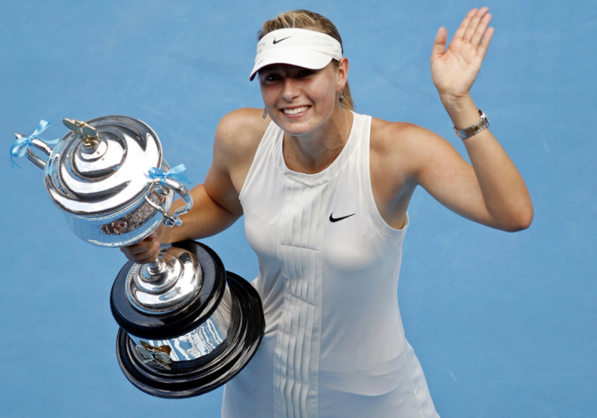 De 4 ori Maria » Şarapova şi-a completat ieri vitrina cu trofee de Mare Şlem