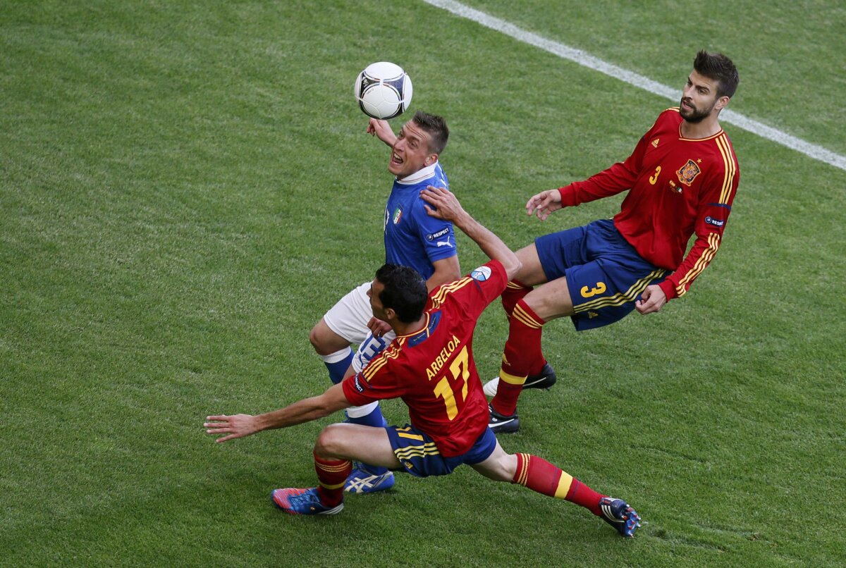 GALERIE FOTO Spania s-a împiedicat de curajoasa Italie, 1-1