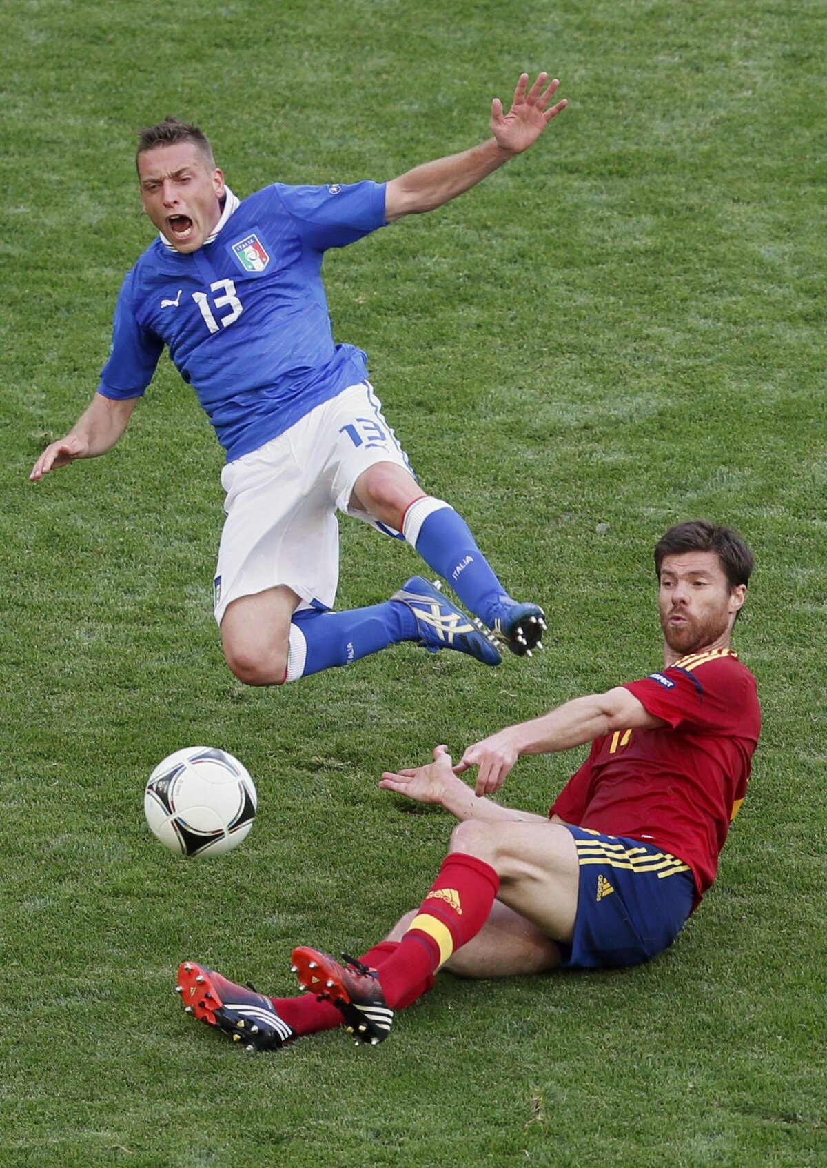 GALERIE FOTO Spania s-a împiedicat de curajoasa Italie, 1-1