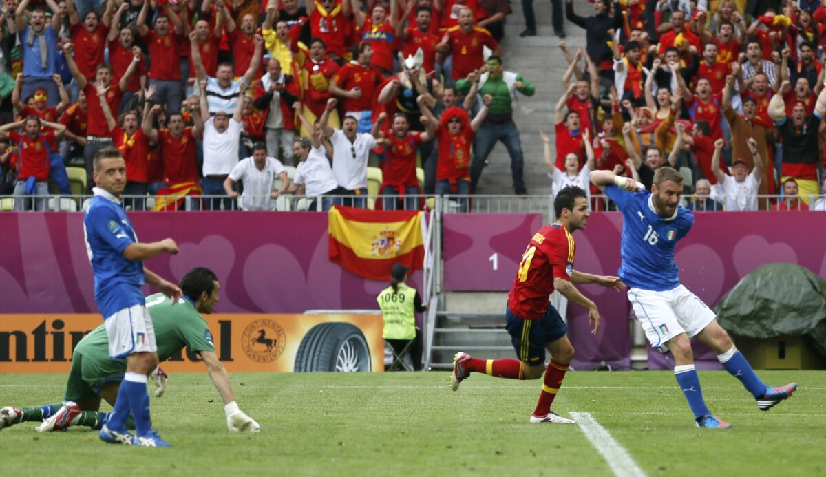 GALERIE FOTO Spania s-a împiedicat de curajoasa Italie, 1-1