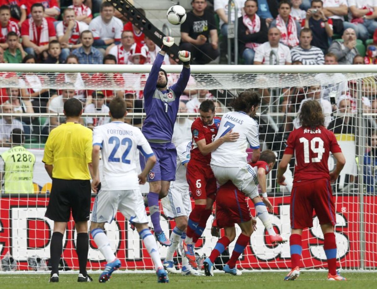 FOTO&VIDEO Cehia a obţinut prima victorie la Euro, 2-1 în faţa Greciei