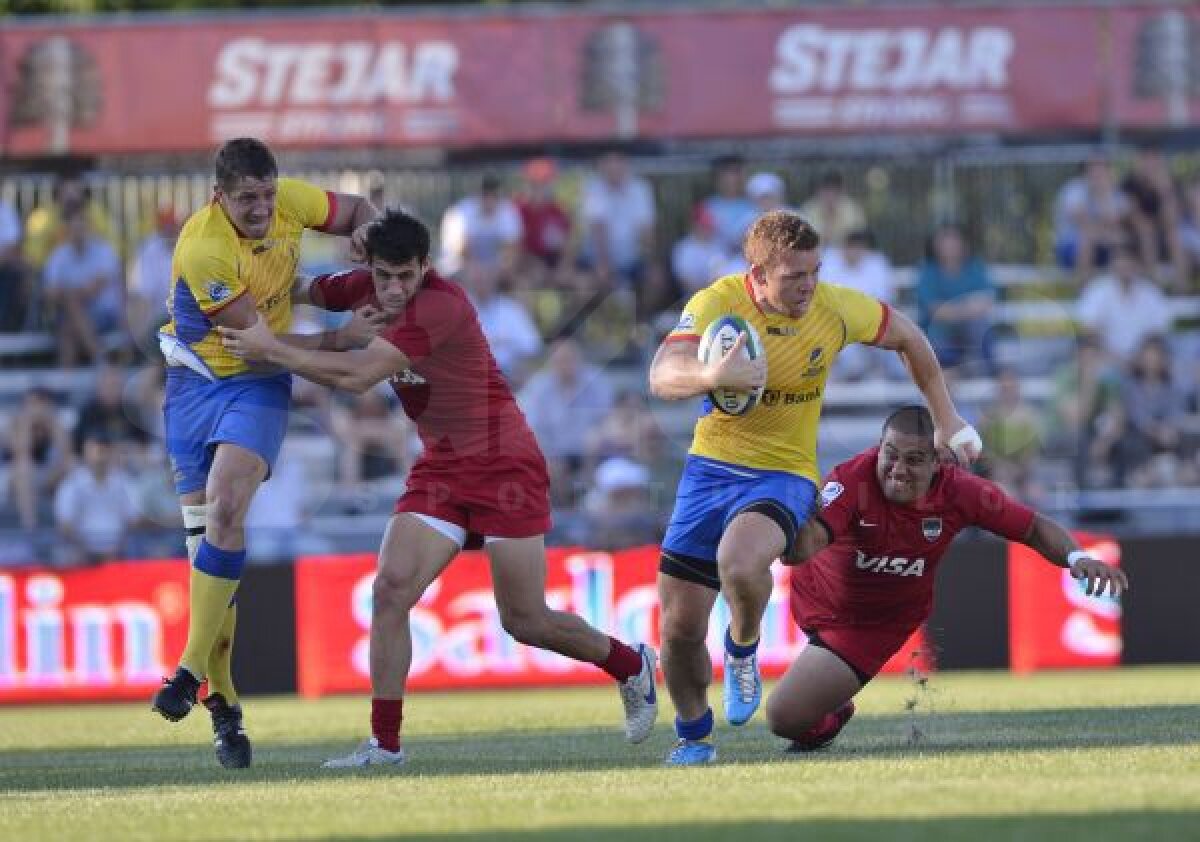 "Stejarii" au învins Argentina Jaguars şi luptă duminică pentru trofeul IRB Nations Cup