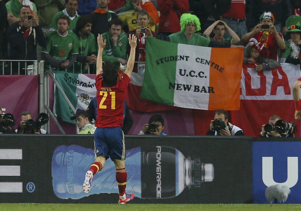 VIDEO Momentul care a înlăcrimat Euro! Irlandezii îşi cîntă mîndria în minutul 89, la 4-0 pentru Spania