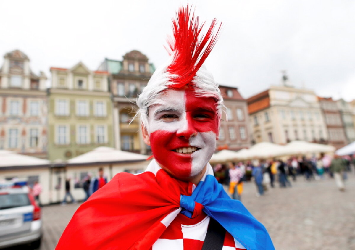 FOTO Galeria superlativelor! Croaţia are cei mai NEBUNI, cei mai FRUMOŞI, cei mai MULŢI fani de la Euro
