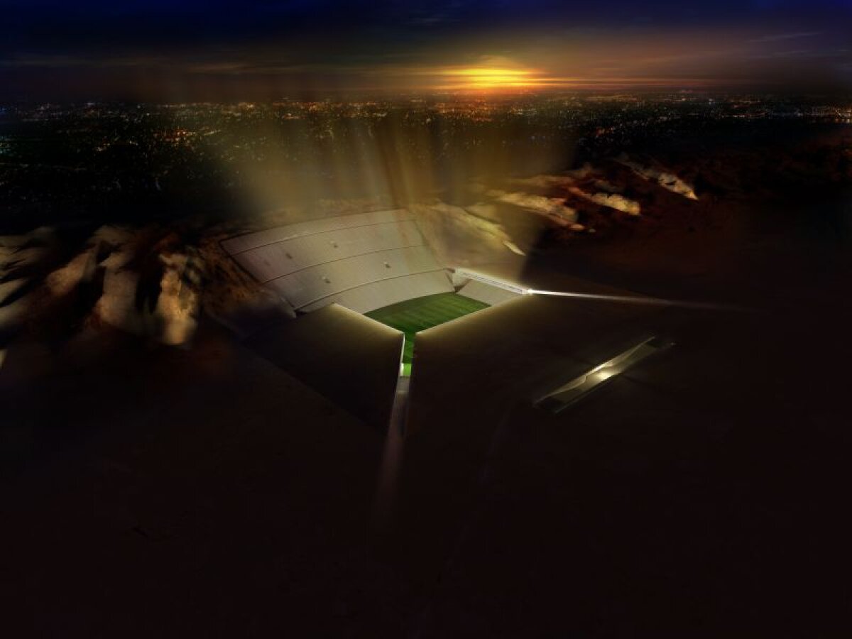FOTO Arabii pregătesc un proiect uimitor în Emirate » "Stadionul din Nisip"