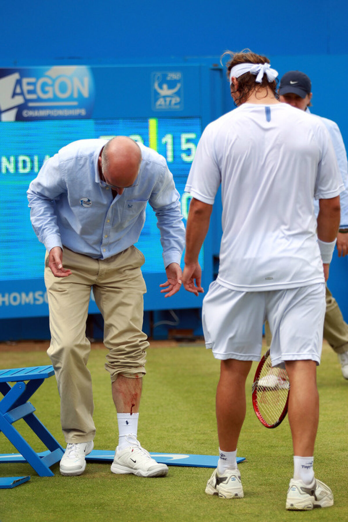 VIDEO Furie nebună! » Nalbandian descalificat în finala de la Queen's după ce a lovit un arbitru