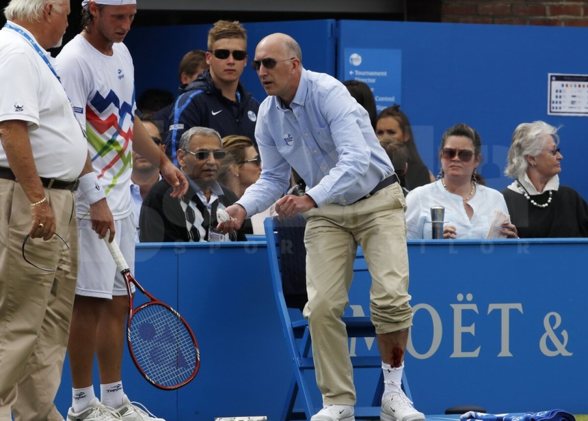 VIDEO Furie nebună! » Nalbandian descalificat în finala de la Queen's după ce a lovit un arbitru