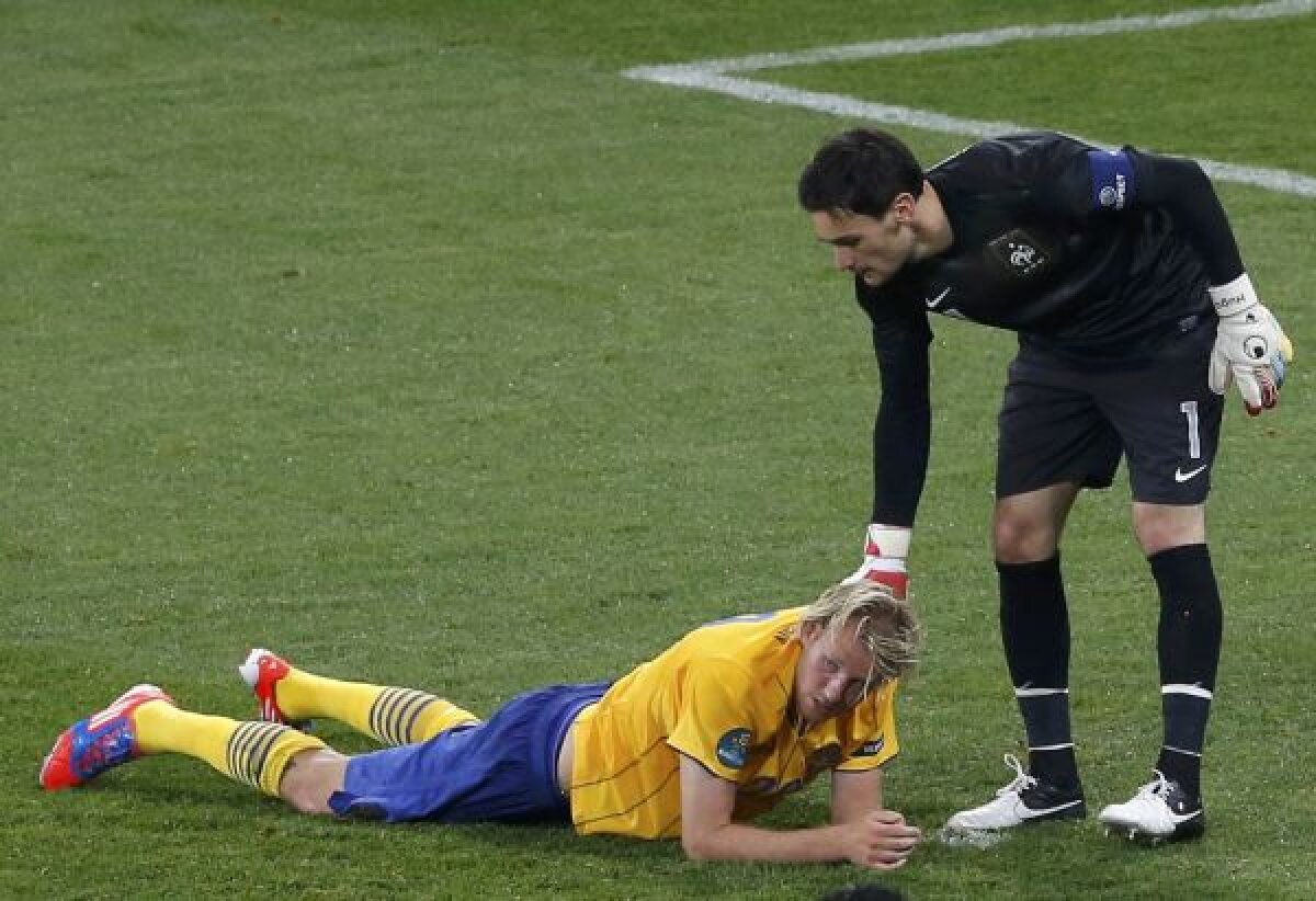 VIDEO + FOTO Tîrîş spre sferturi » Franţa a fost învinsă de Suedia după un joc slab, dar merge mai departe