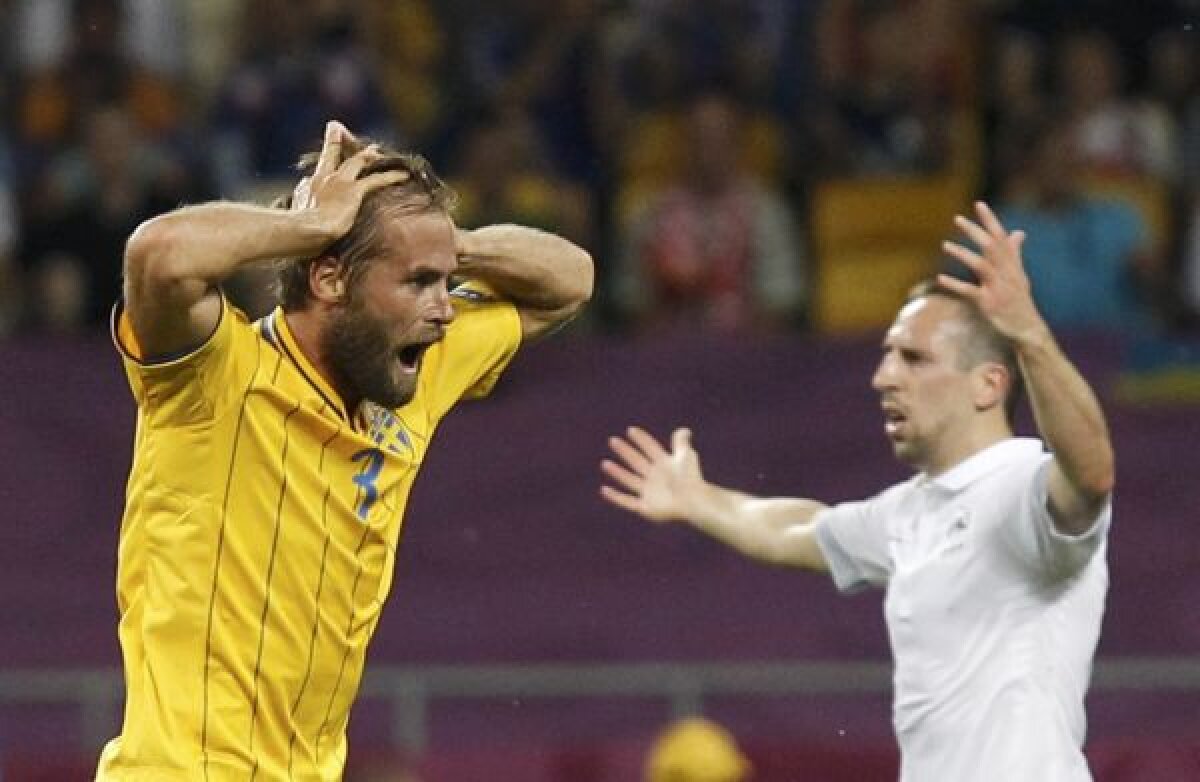 VIDEO + FOTO Tîrîş spre sferturi » Franţa a fost învinsă de Suedia după un joc slab, dar merge mai departe