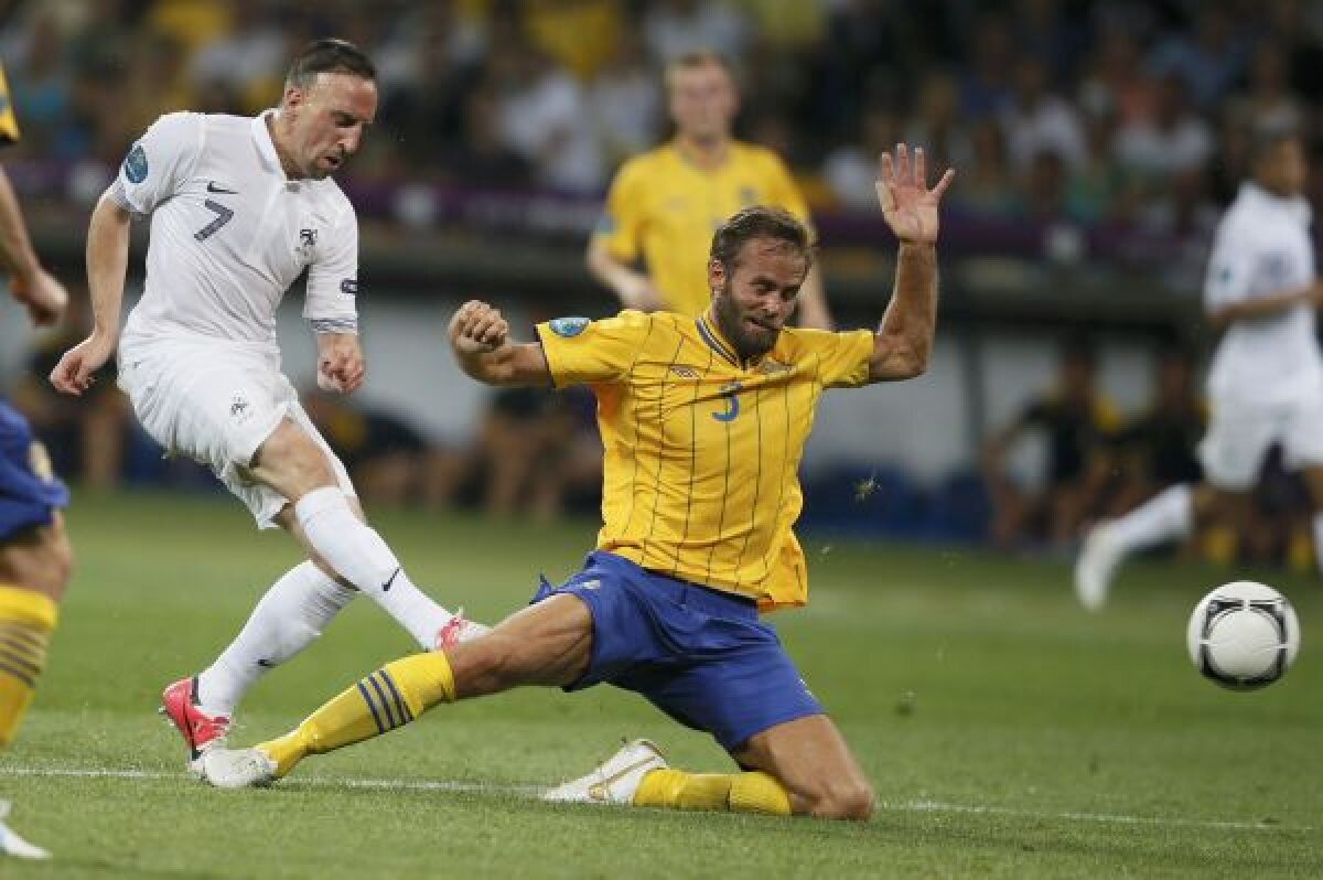 VIDEO + FOTO Tîrîş spre sferturi » Franţa a fost învinsă de Suedia după un joc slab, dar merge mai departe