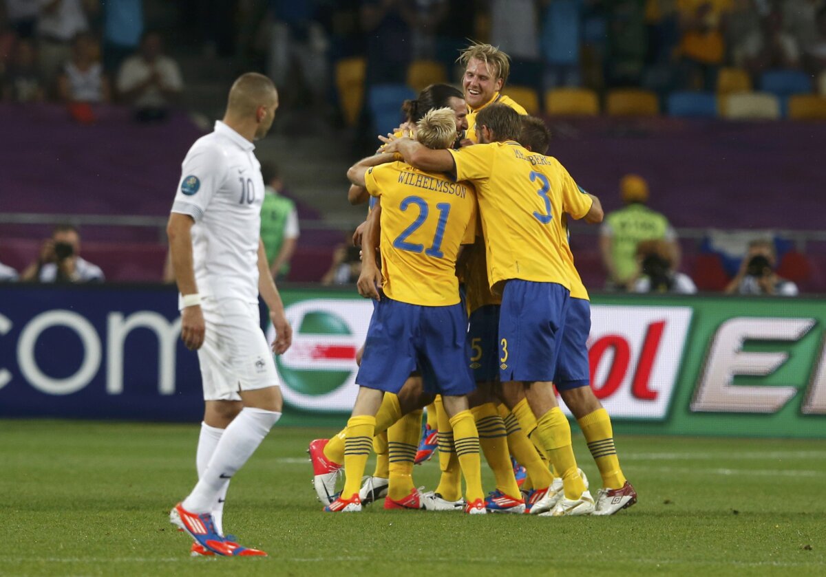 VIDEO + FOTO Tîrîş spre sferturi » Franţa a fost învinsă de Suedia după un joc slab, dar merge mai departe