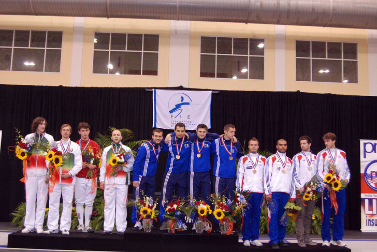 Aur peste Ocean » Echipa de sabie a României a ocupat locul întîi la etapa de Cupă Mondială de la Chicago