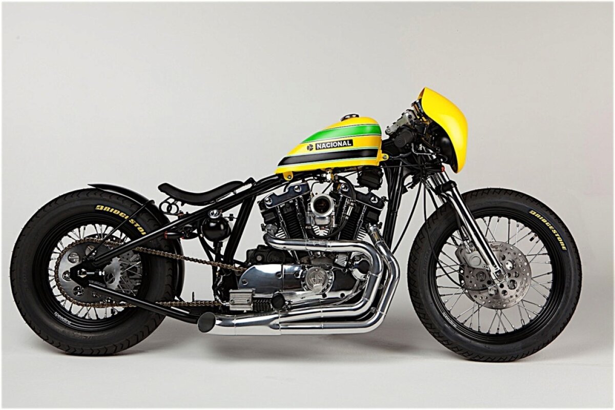 FOTO Defensor, o motocicletă în memoria lui Ayrton Senna